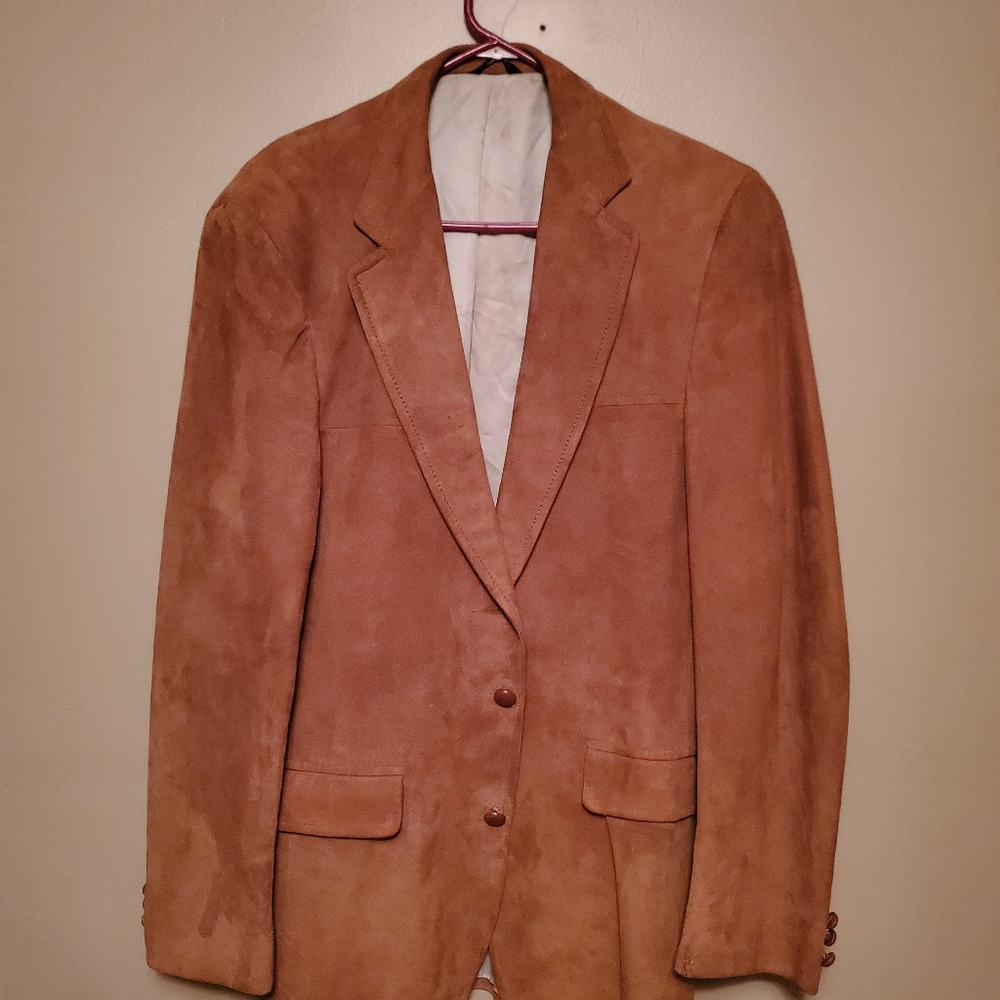 Vintage mens suede blazer